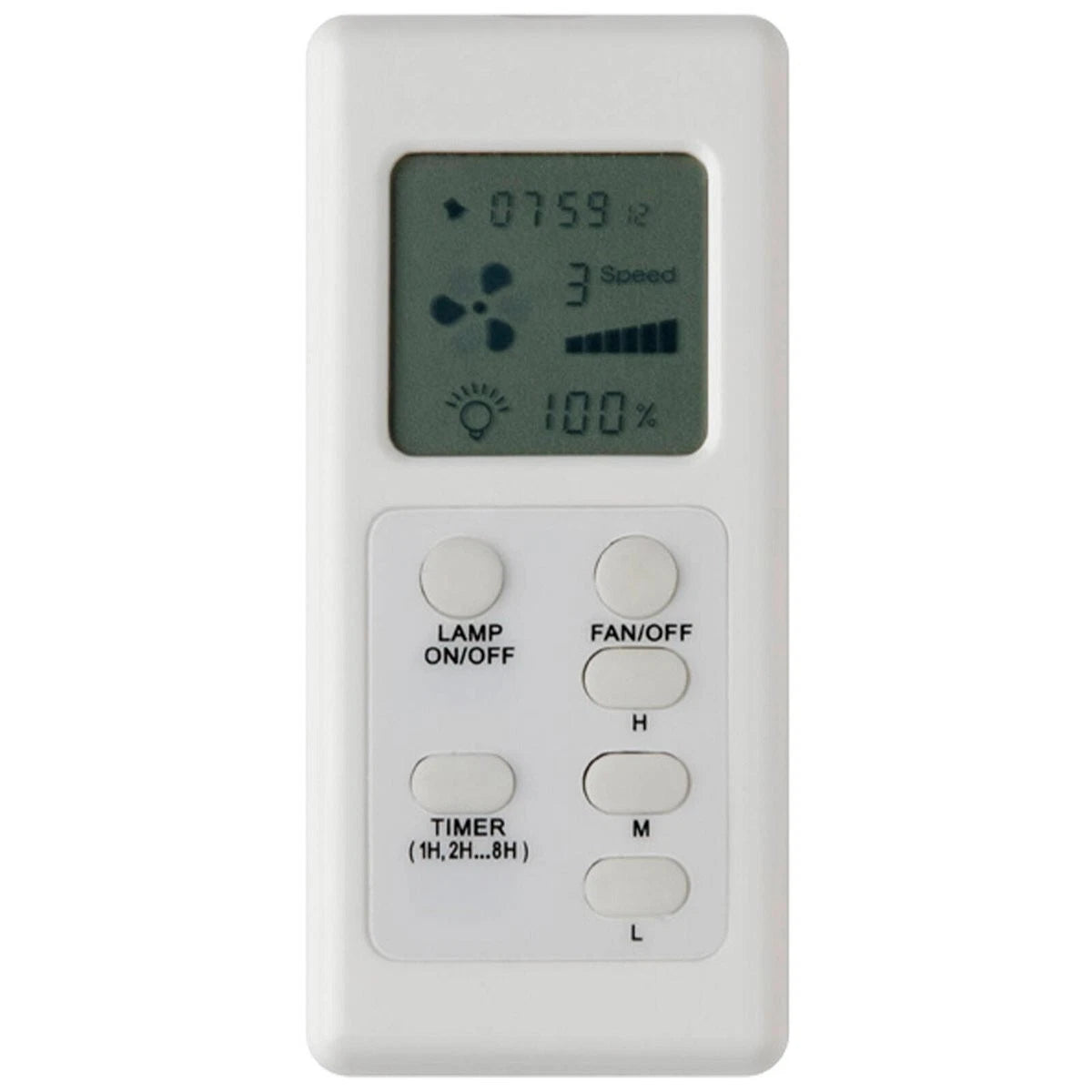 Mercator FRM97 LCD Remote Control Kit for AC Ceiling Fans with Light & Timer