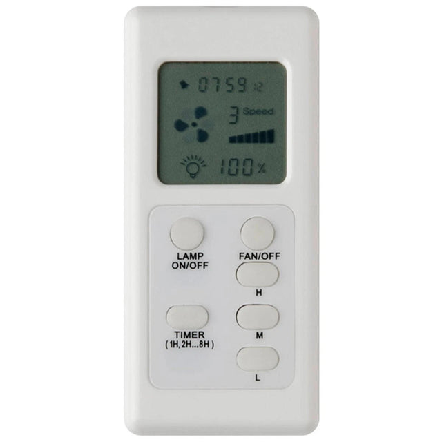 Mercator FRM97 LCD Remote Control Kit for AC Ceiling Fans with Light & Timer