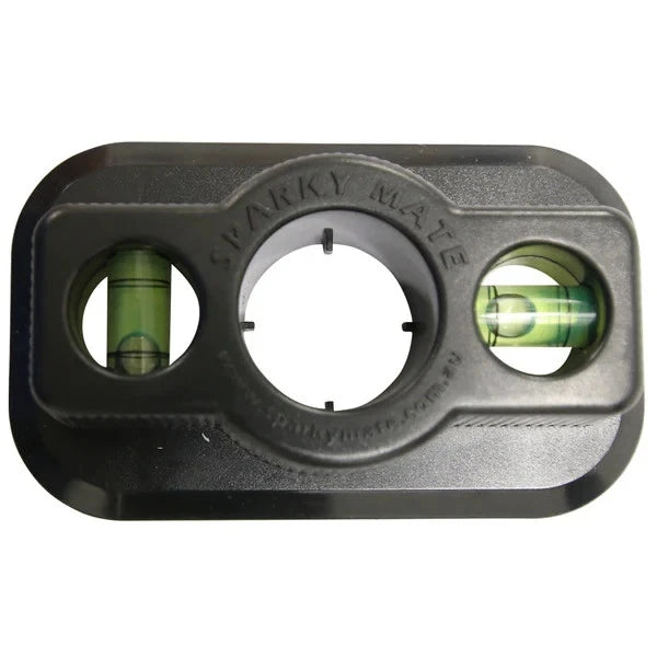 Sparky Mate GPO Cut Out Tool with Built-in Spirit Levels – Black