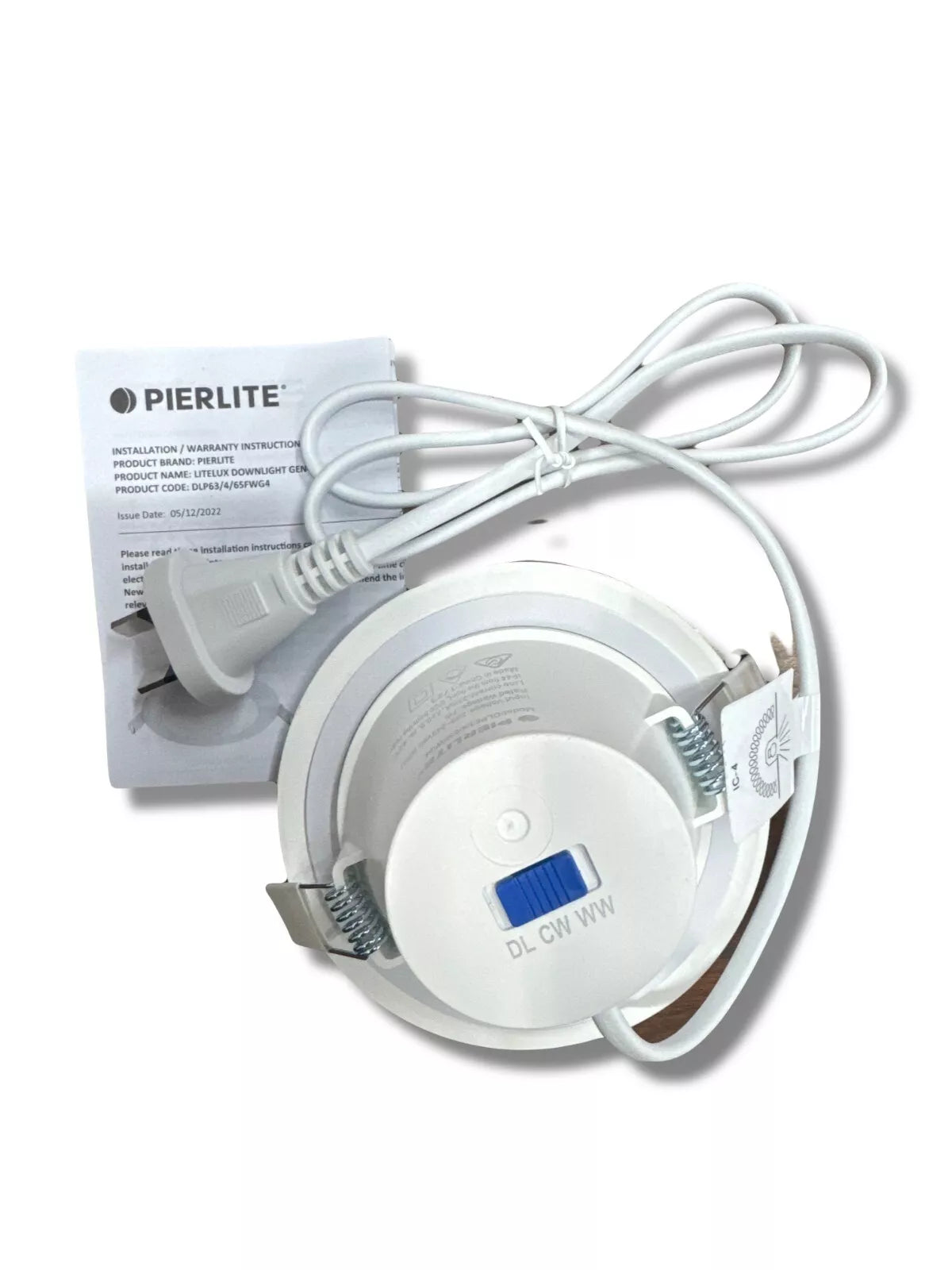 Pierlite Litelux Downlight - DLP63/4/65FWG4 - 7W White TriColour Gen 4