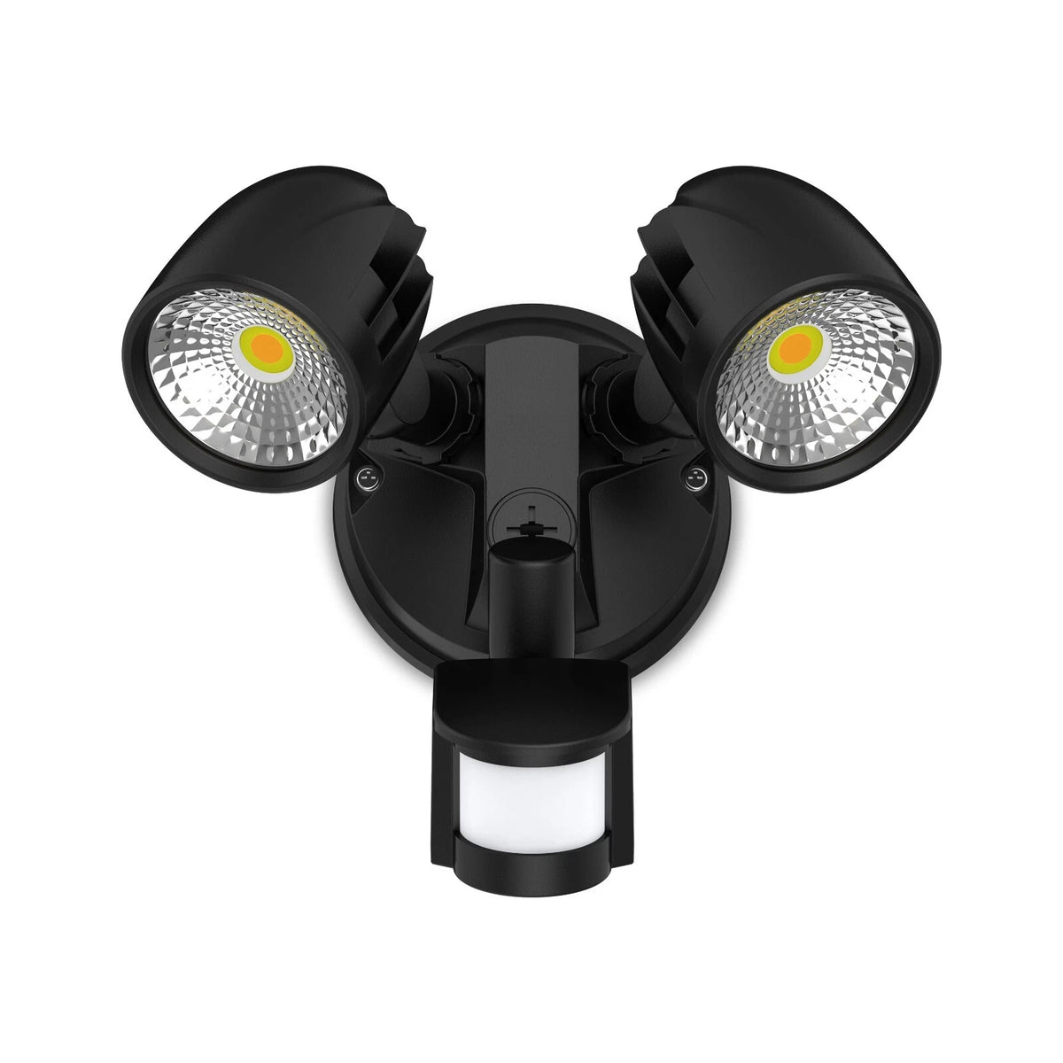 Atom Condor 13959 - 24W Twin Security Spotlight, Sensor, IP54, Tri-Colour