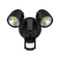 Atom Condor 13959 - 24W Twin Security Spotlight, Sensor, IP54, Tri-Colour