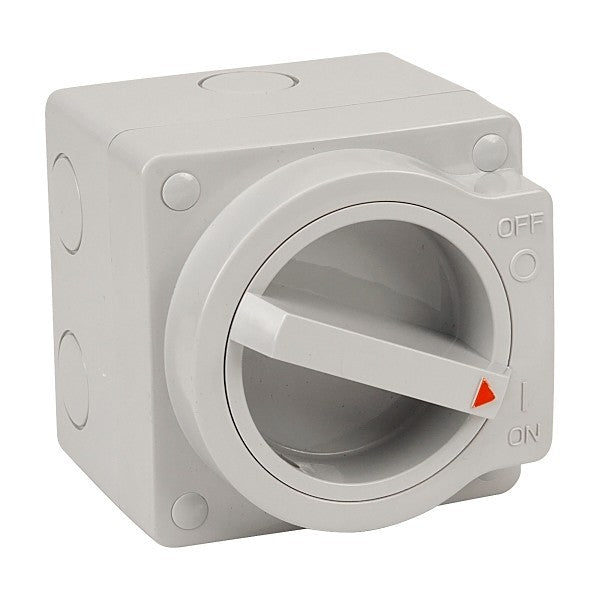 NHP NLINE NL120S Weatherproof Isolator Switch 2 Pole 20A Small IP66