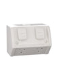 Clipsal Weather Protected Power Point Outlet Sockets + Switches  - Grey