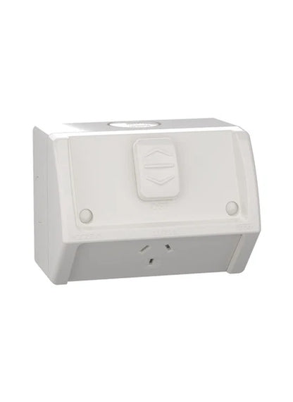 Clipsal Weather Protected Power Point Outlet Sockets + Switches  - Grey
