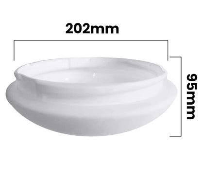 Brilliant Arctic Ceiling Fan Replacement Glass Cover Frosted White 17351G05