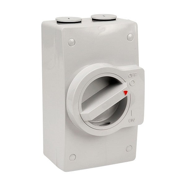 NHP NLINE NL140L Weatherproof Isolator Switch 2 Pole 40A Large IP66