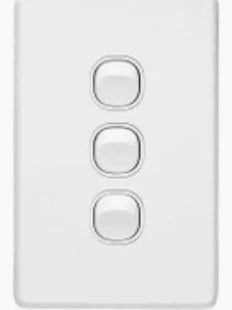 Clipsal C2033VA-WE Classic C2000 3 gang light switch white