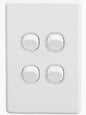 Clipsal C2034VA-WE Classic C2000 4 gang light switch white
