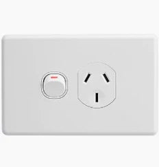 Clipsal C2015-WE Classic C2000 single powerpoint GPO white
