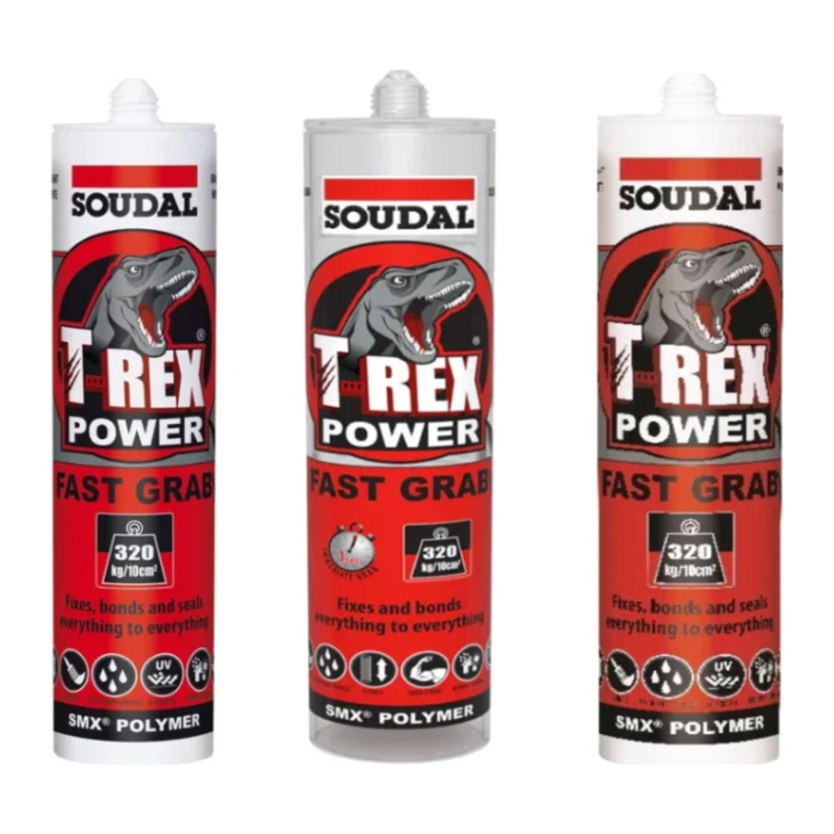 Soudal T-Rex Power Fast Grab in three colours