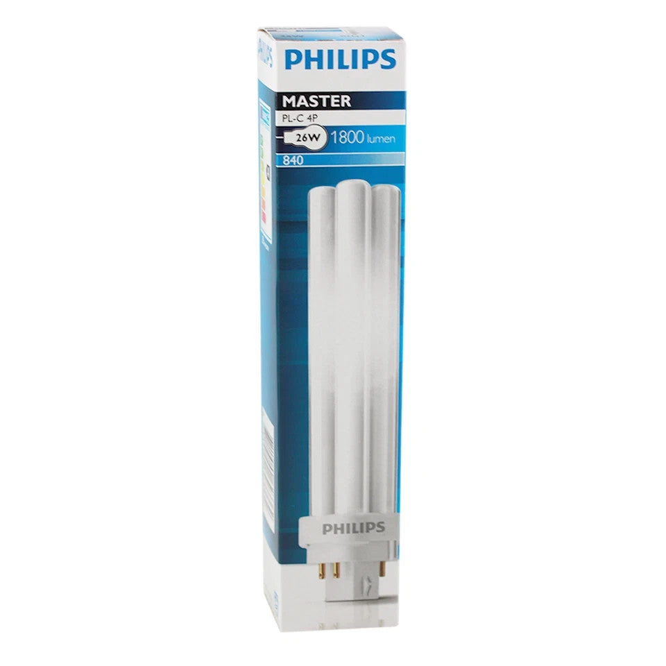 Philips Master PL-C 26W/840/4P G24q-3 4 Pin Compact Fluorescent Lamp Cool White