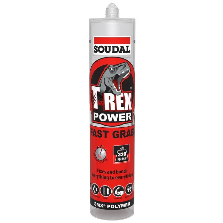 Soudal T-Rex Power Fast Grab SMX Polymer Sealant Adhesive