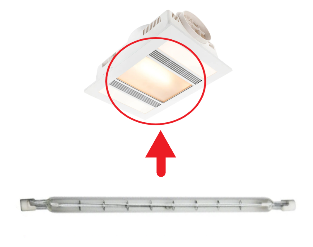 Brilliant 21478SP002 1000W R7s 238mm Linear Halogen Infrared Heat Lamp